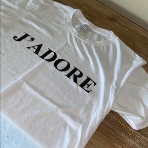 Brand new J'Adore t-shirt